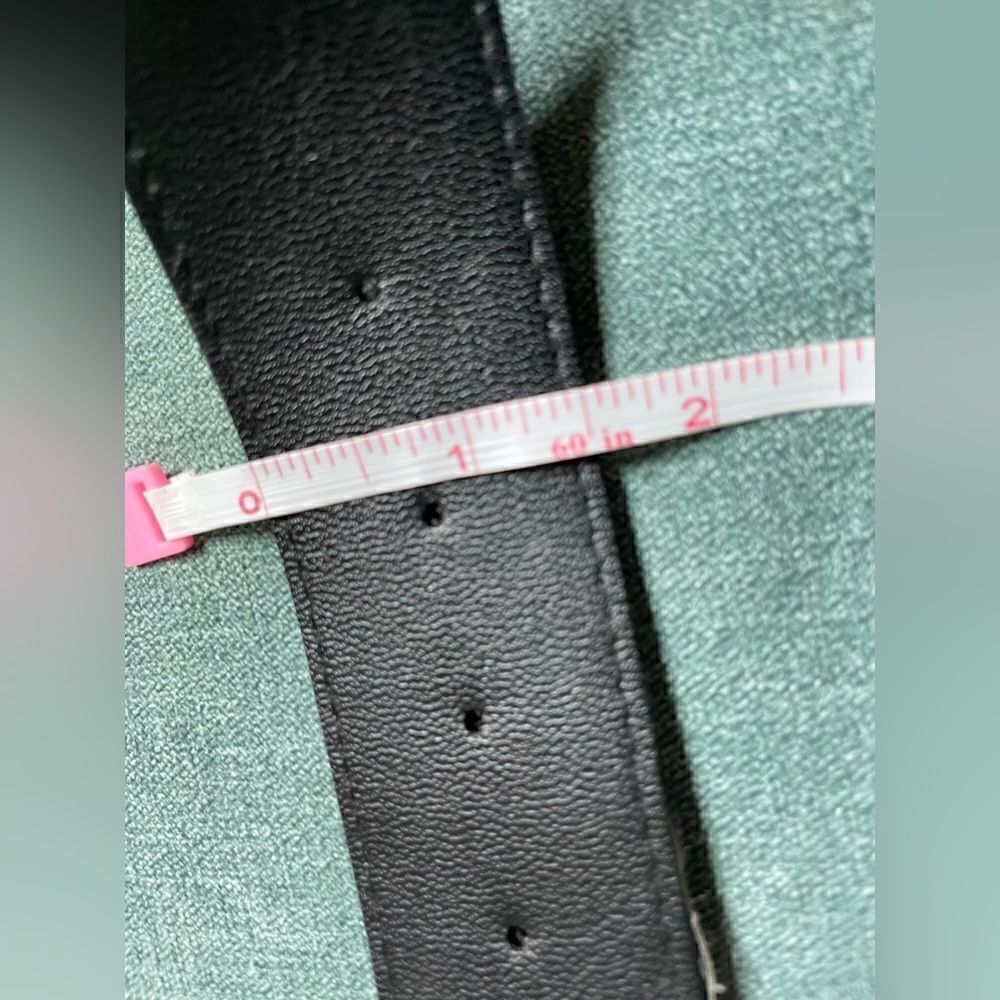 🔥❤️🔥 33” Brown Faux Suede Single Prong Buckle Double Metal  Belt Loop EPC - Picture 6 of 6